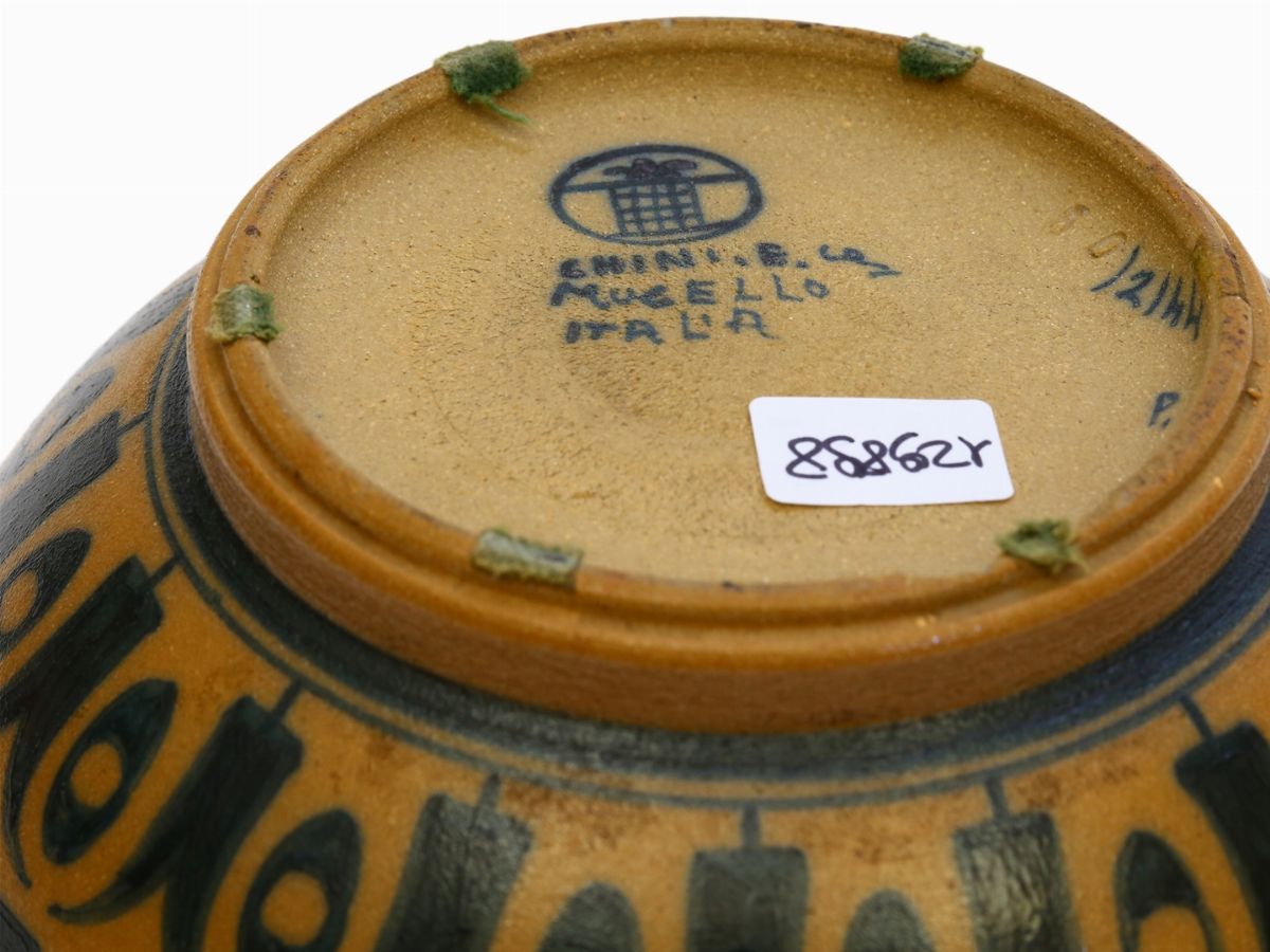 Piccola Vaso in Gres Salato, Chini Mugello