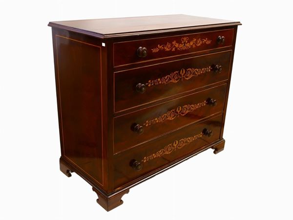 A mahogany veneered drawer  (19th century)  - Auction A florentine collection - Maison Bibelot - Casa d'Aste Firenze - Milano