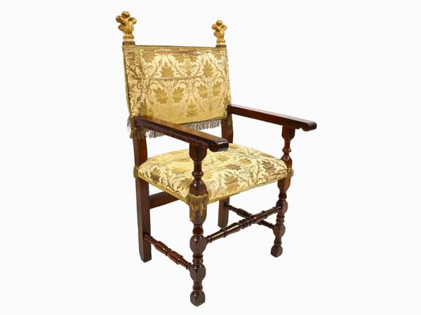 A large walnut chair  (19th century)  - Auction A florentine collection - Maison Bibelot - Casa d'Aste Firenze - Milano