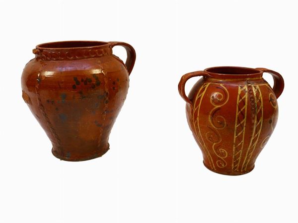 A terracotta pot  (central Italy, 19th century)  - Auction A florentine collection - Maison Bibelot - Casa d'Aste Firenze - Milano