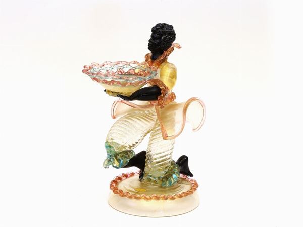 A blown glass moro figure  (Murano, 1950s)  - Auction A florentine collection - Maison Bibelot - Casa d'Aste Firenze - Milano