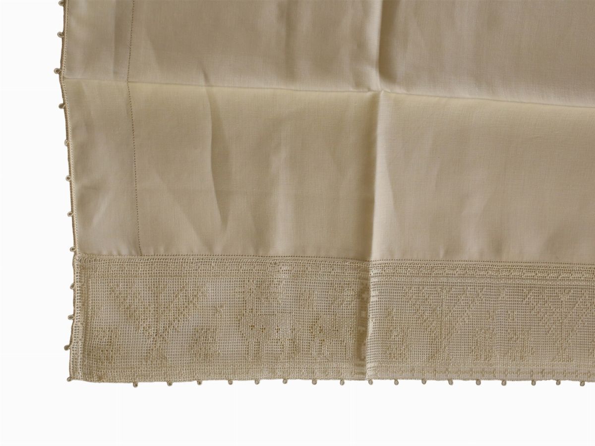 Lenzuolo Matrimoniale in Lino Écru