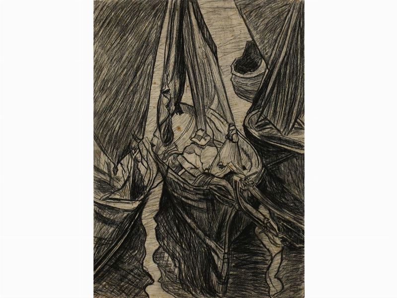 Mario Puccini - Scorcio di Barche