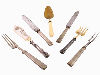 Miscellanea di Posate D'epoca in Argento