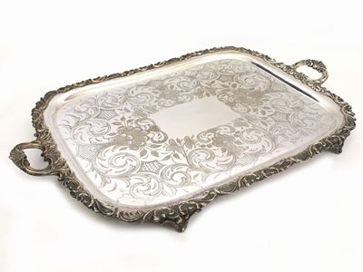 Guantiera in Metallo Argentato