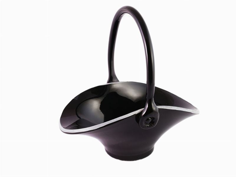 Panierino in Vetro Nero