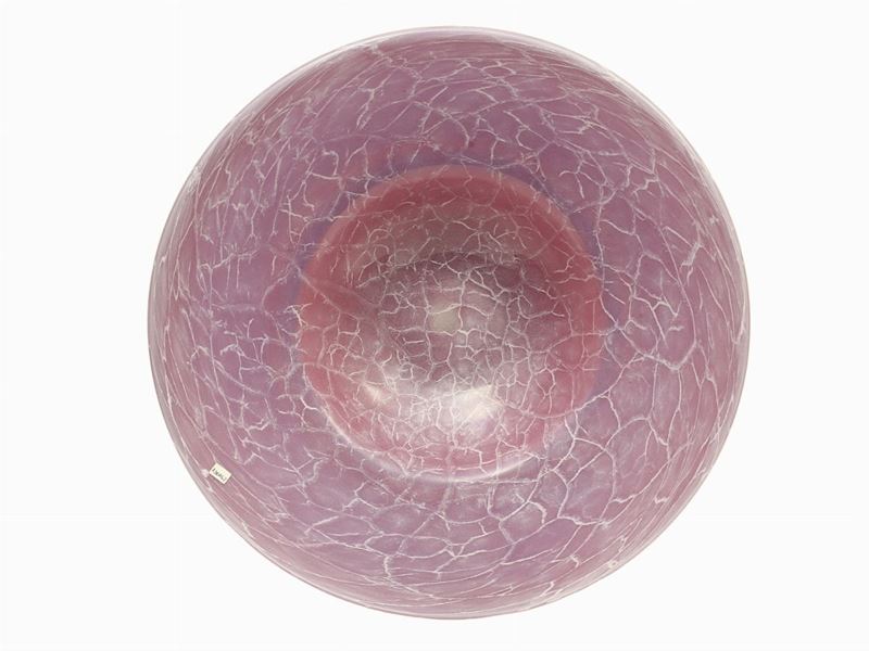 Piatto in Vetro sui Toni del Rosa
