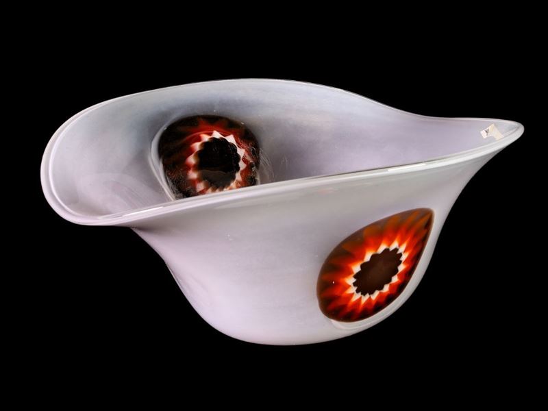 Centrotavola in Vetro Lattimo