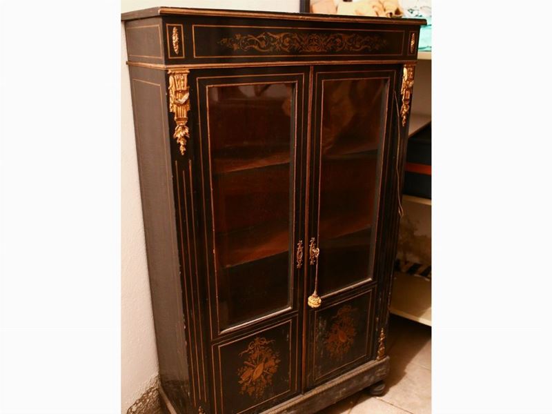 Vetrinetta in Legno Ebanizzato