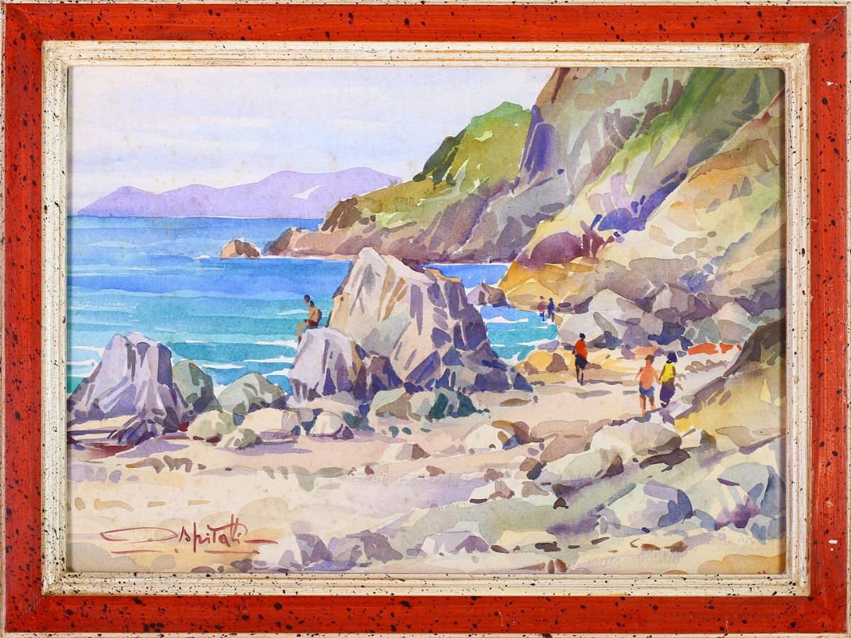 Giovanni Ospitali - Veduta Veneziana e Paesaggio Marino alle Cinque Terre