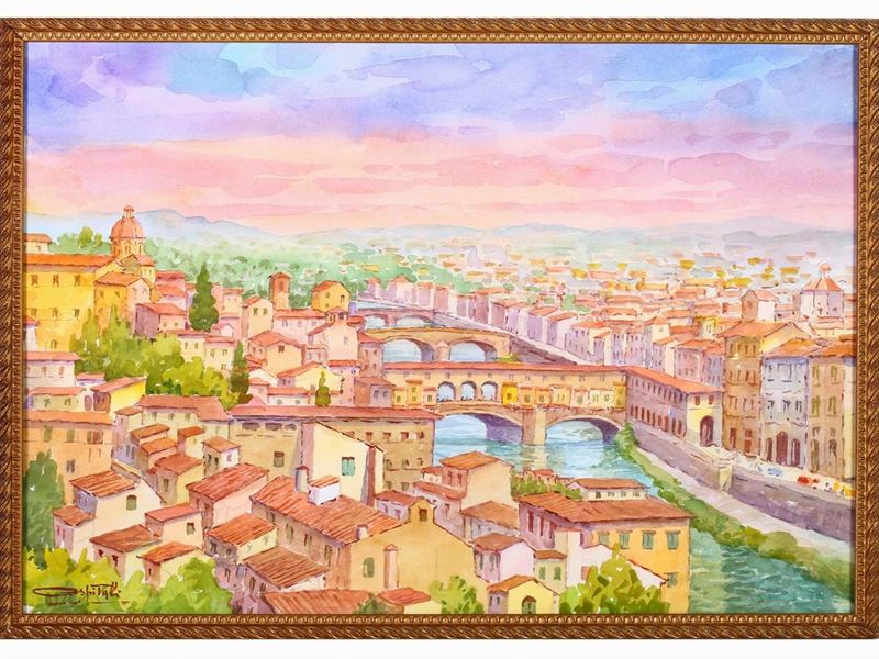 Giovanni Ospitali - Veduta di Firenze