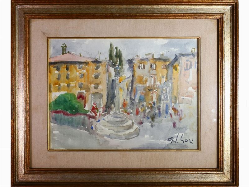 Gino Paolo Gori - La Piazza di Signa