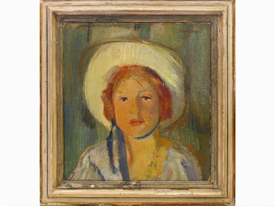 Ritratto di Bambina con Cappello