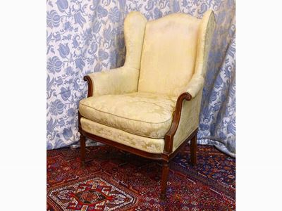 Poltroncina Bergere in Noce