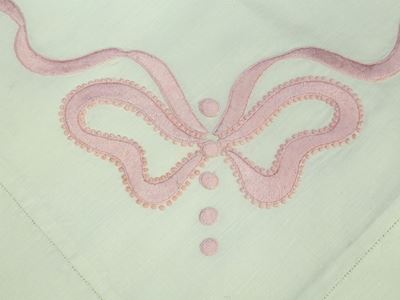 Parure Matrimoniale in Lino Bianco, Artigianato Fiorentino