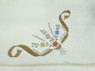 Copriletto in Cotone Piquet Bianco
