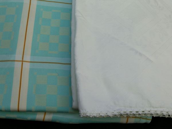 Two cotton tablecloths