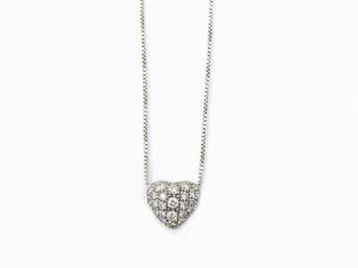 Girocollo in Oro Bianco e Diamanti