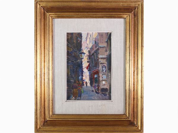 Gino Paolo Gori : Barcellona Calle del Carmen 1960  ((1911-1991))  - Auction Modern and Contemporary Art - Maison Bibelot - Casa d'Aste Firenze - Milano