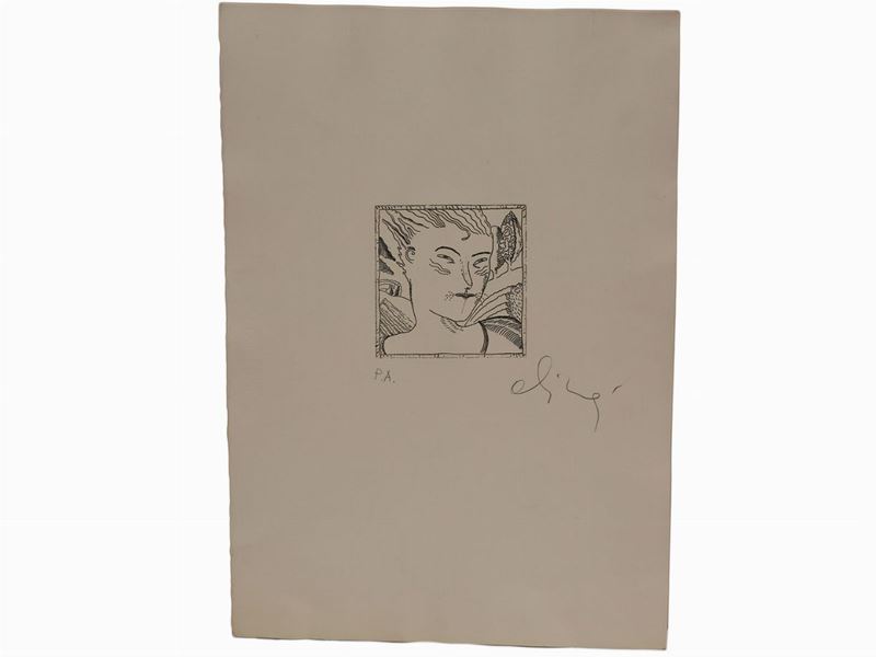 Luca Alinari - Figura e Paesaggio con Personaggio
