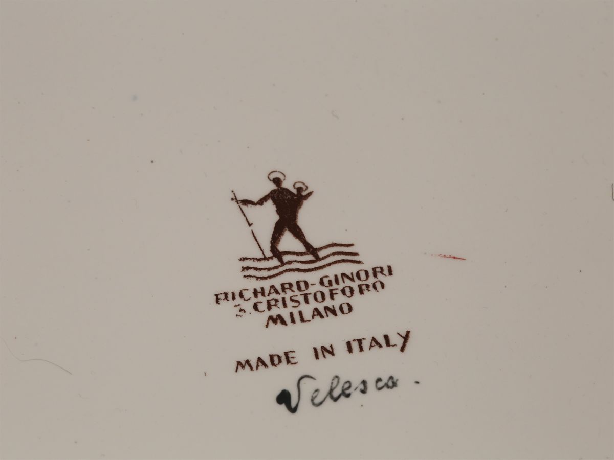 Giò Ponti - Zuppiera in Ceramica Richard Ginori - San Cristoforo, 1930
