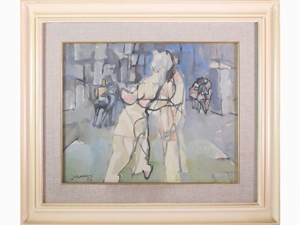 Mino Maccari : Figures 1964  ((1898-1989))  - Auction Modern and Contemporary Art - Maison Bibelot - Casa d'Aste Firenze - Milano