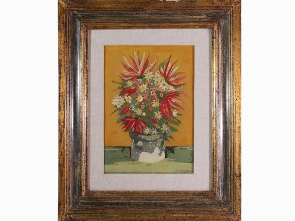 Marcello Boccacci : Flowers 1953  ((1914-1996))  - Auction Modern and Contemporary Art - Maison Bibelot - Casa d'Aste Firenze - Milano