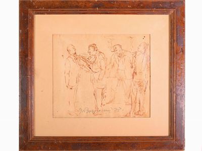 Lotto di Bozzetti e Disegni: Guido Borgianni e Gino Paolo Gori