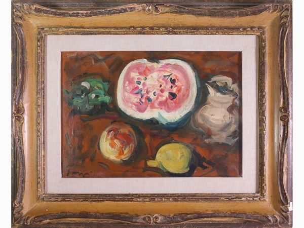 Enzo Pregno : Still life with fruit  ((1898-1972))  - Auction Modern and Contemporary Art - Maison Bibelot - Casa d'Aste Firenze - Milano