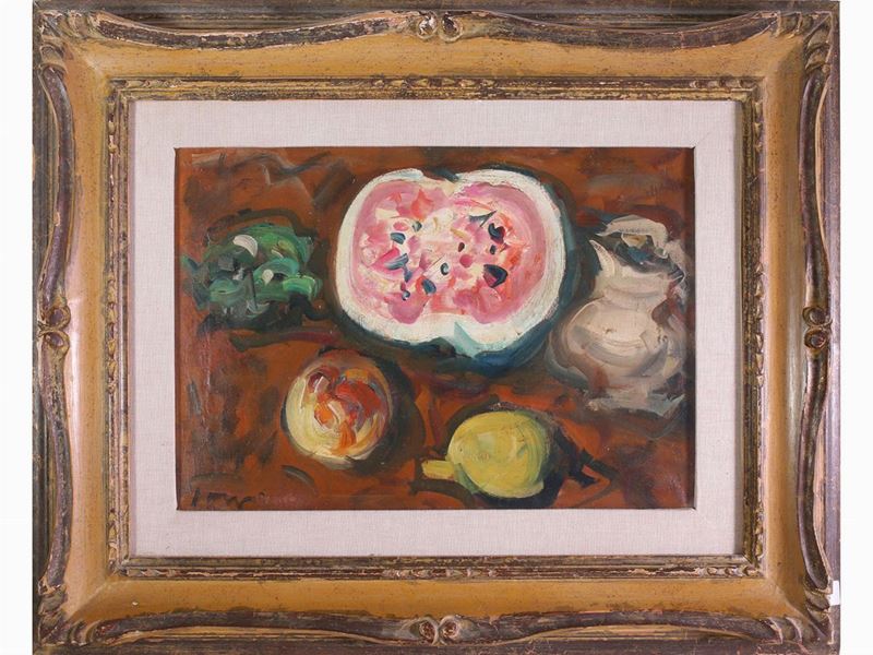 Enzo Pregno - Natura Morta con Frutta