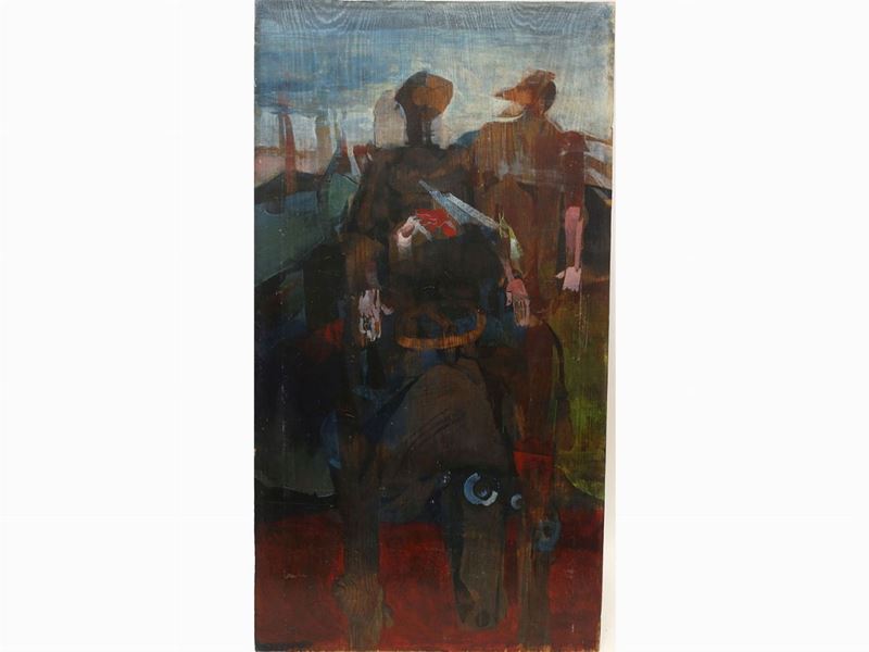 Scuola Toscana del XX Secolo - Figure a Cavallo