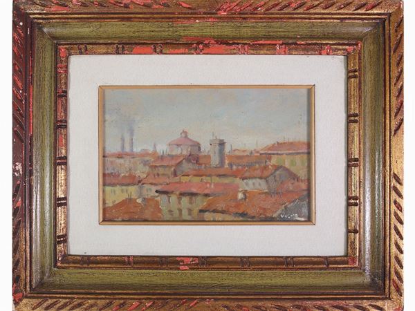 Angiolo Volpe : View of Livorno  - Auction Modern and Contemporary Art - Maison Bibelot - Casa d'Aste Firenze - Milano