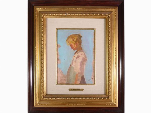 Carlo Passigli : Portrait of a girl  ((1881-1953))  - Auction Modern and Contemporary Art - Maison Bibelot - Casa d'Aste Firenze - Milano