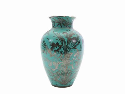Vaso in Terracotta Smalata, Richard Ginori