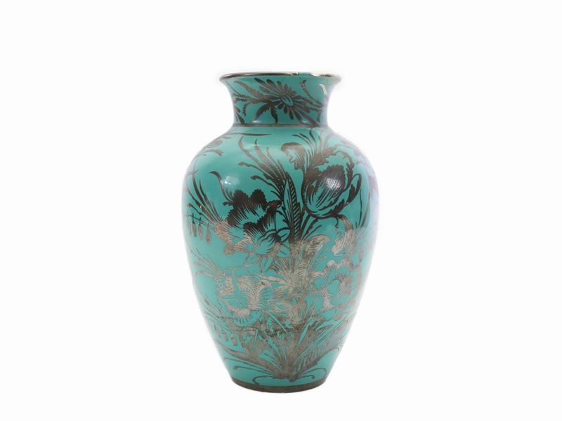 Vaso in Terracotta Smalata, Richard Ginori