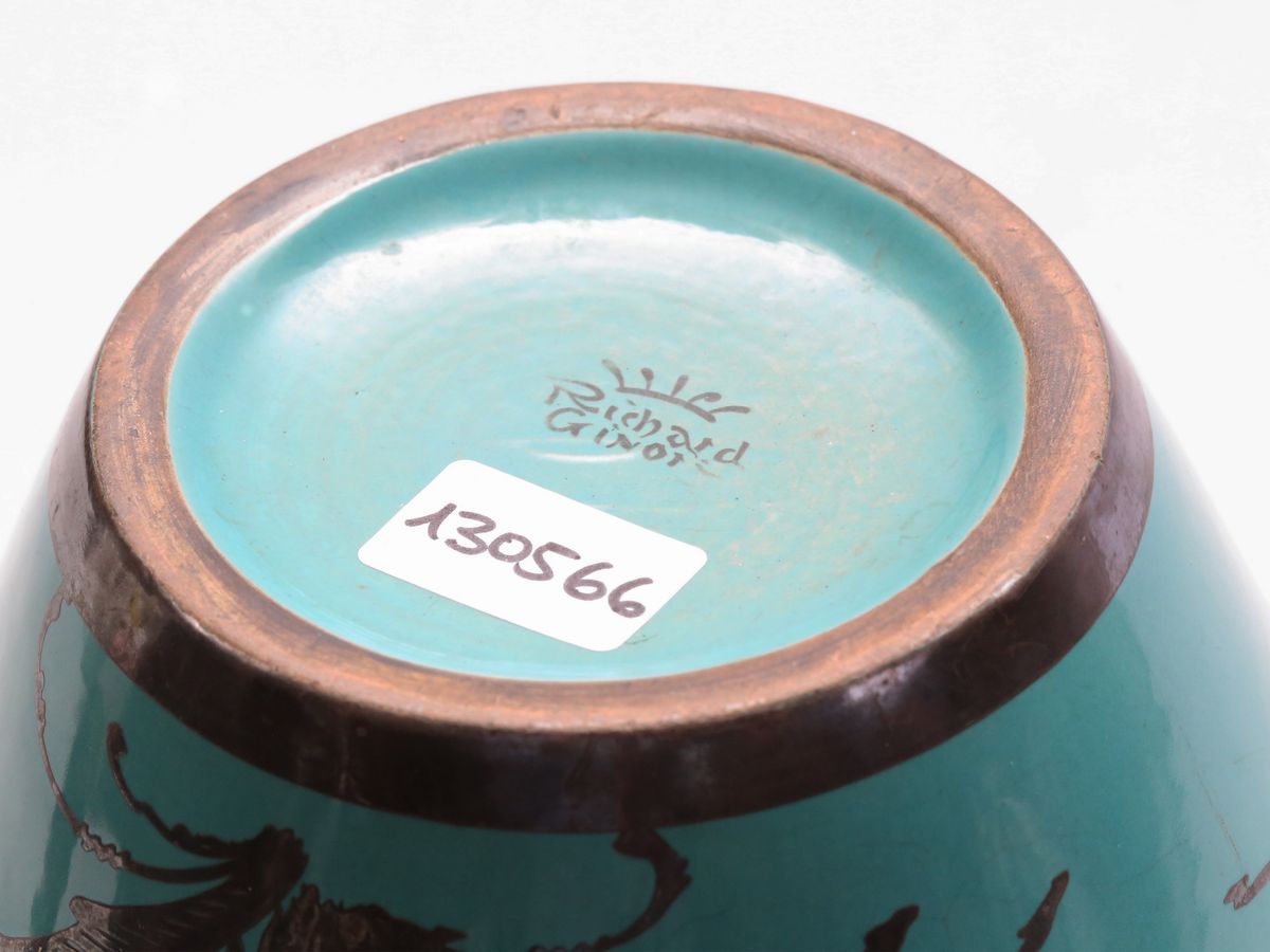 Vaso in Terracotta Smalata, Richard Ginori