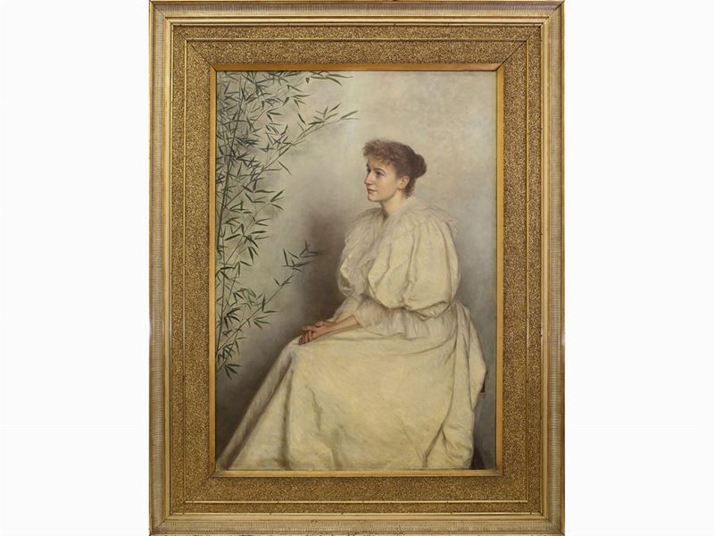 Michele Gordigiani Attribuito (1835-1909) - Ritratto di Ysseb (bessy)