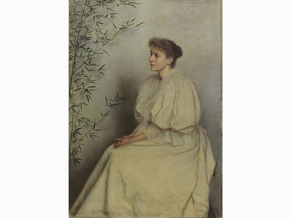 Michele Gordigiani Attribuito (1835-1909) - Ritratto di Ysseb (bessy)