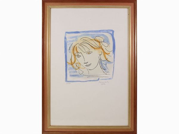 Primo Conti : Portrait of a woman 1984  ((1900-1988))  - Auction Modern and Contemporary Art - Maison Bibelot - Casa d'Aste Firenze - Milano