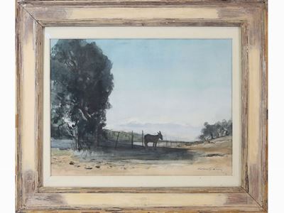 Paesaggio Campestre con Ciuchino