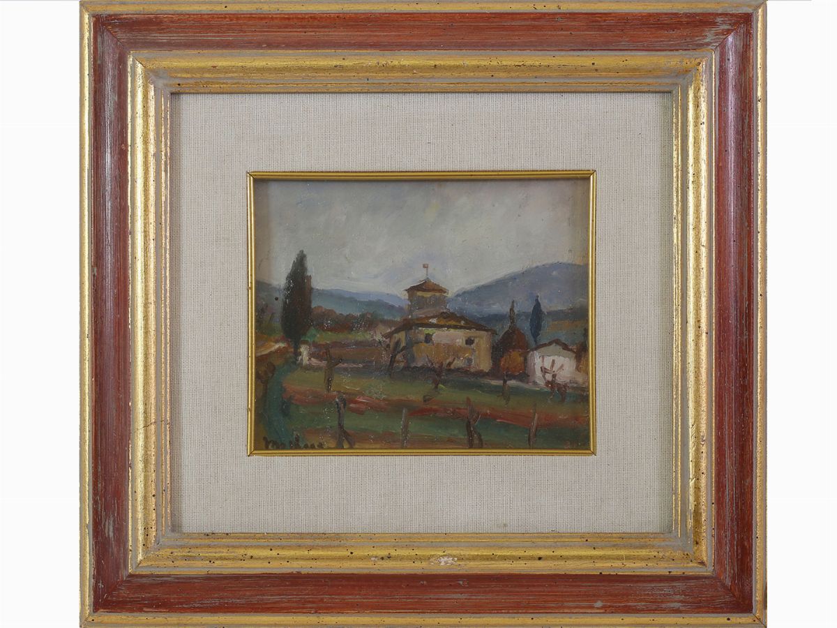 Scuola Toscana del XX Secolo - Paesaggi Campestri
