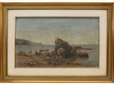 Paesaggio Marino con Pescatori