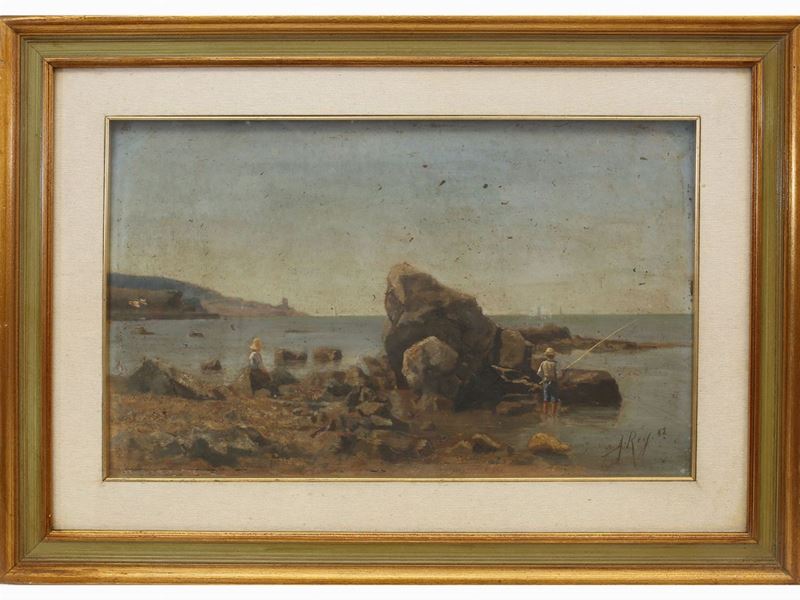 Paesaggio Marino con Pescatori