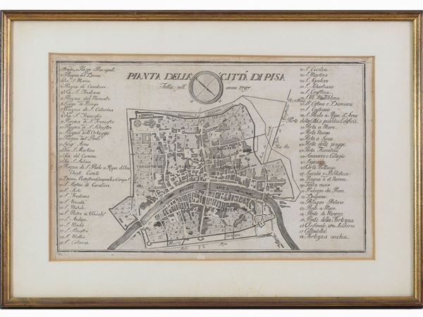Alessandro Da Morrona - Views of Pisa and Map of Pisa