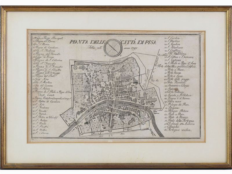 Alessandro da Morrona - Vedute di Pisa e Pianta della Città di Pisa