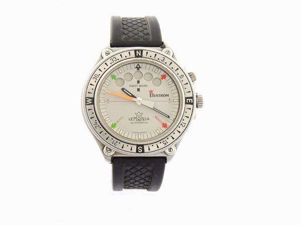 Orologio da polso per uomo da regata Lemania in acciaio
