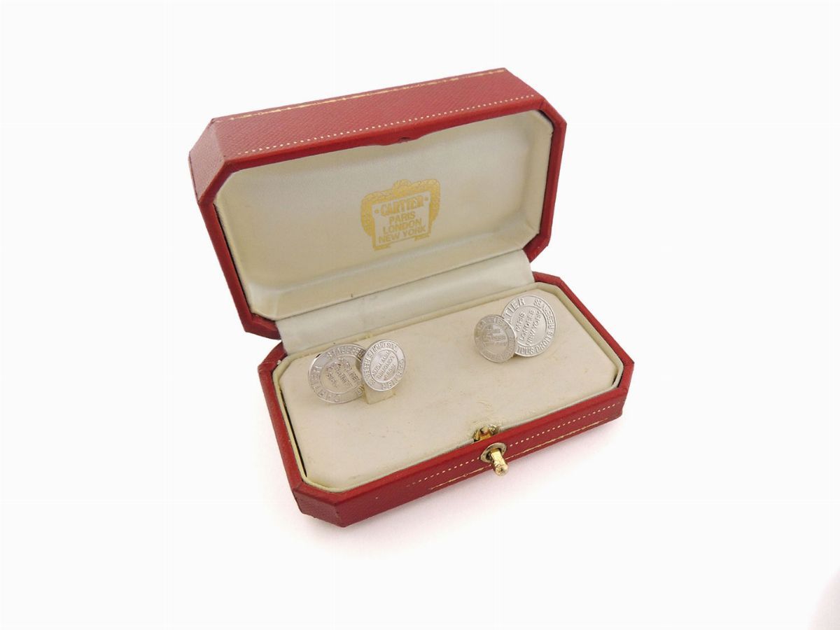 Gemelli Cartier in Oro Bianco