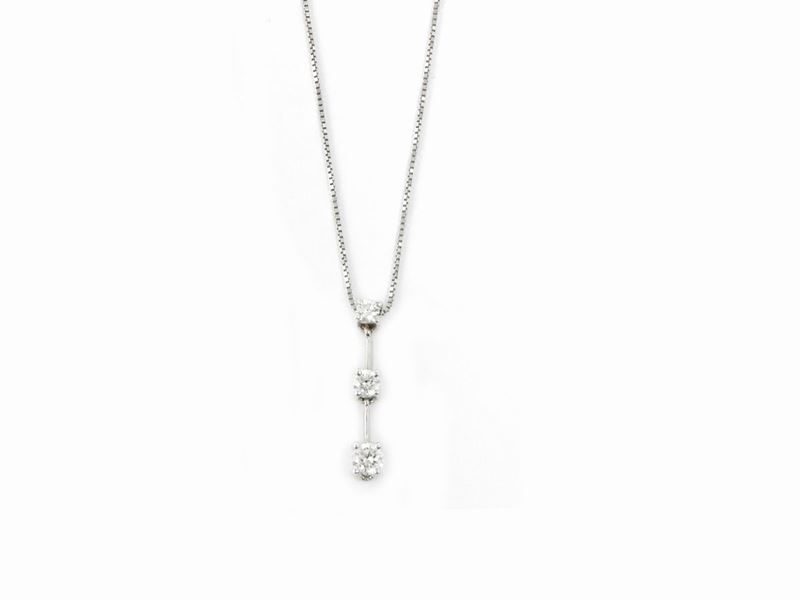 Pendente Salvini in Oro Bianco e Diamanti