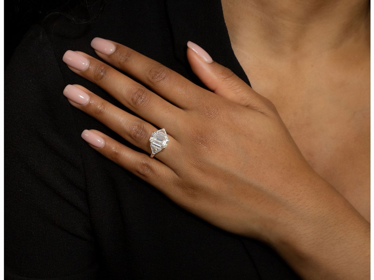 Anello in Platino con Diamanti