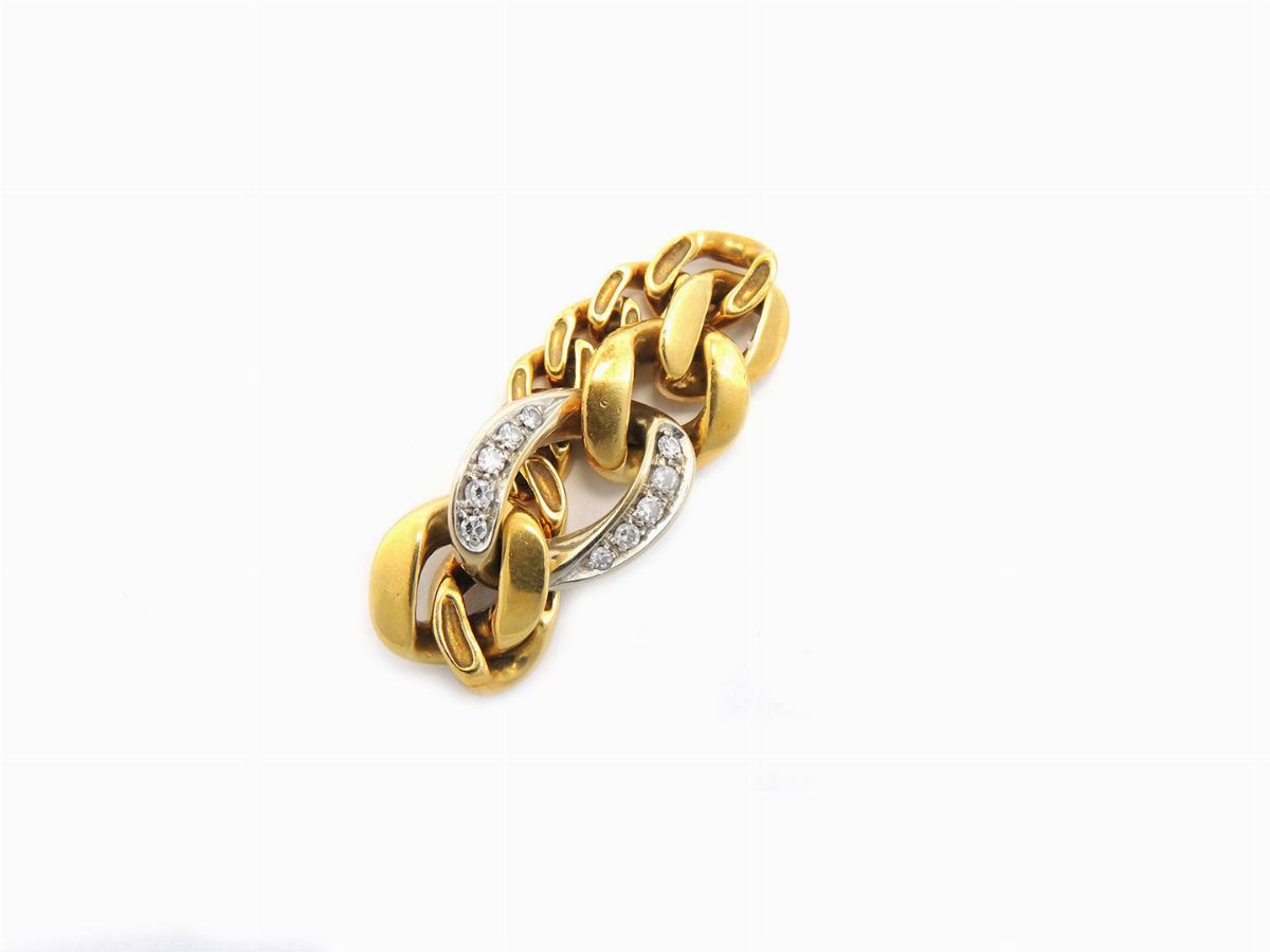 Due Anelli in Oro Giallo con Diamanti